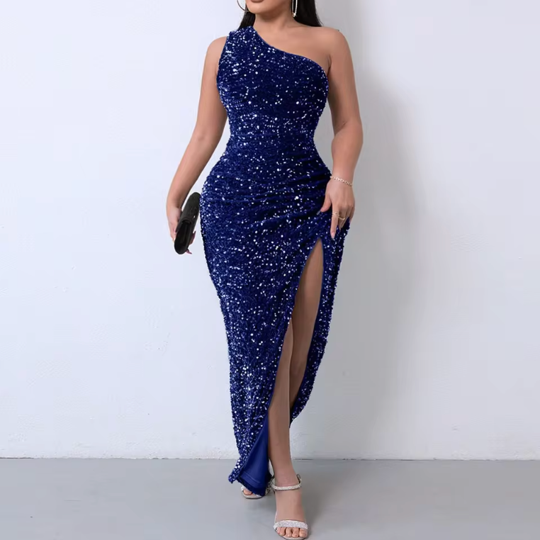 CELESTE - MAXI SEQUINS DRESS
