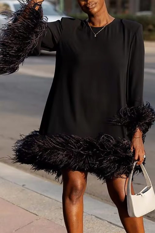 CIARN - MINI FEATHER DRESS