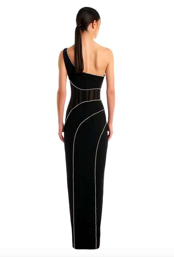 ZOE - MAXI ELEGANT DRESS BLACK