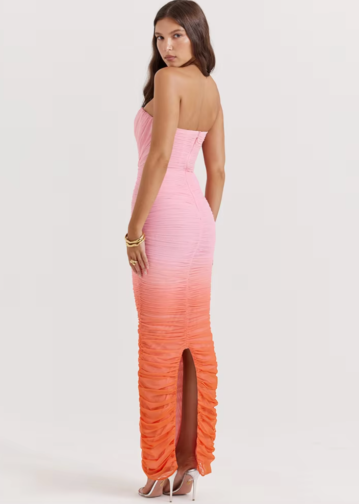 SYLVETTE - MAXI STRAPLESS DRESS