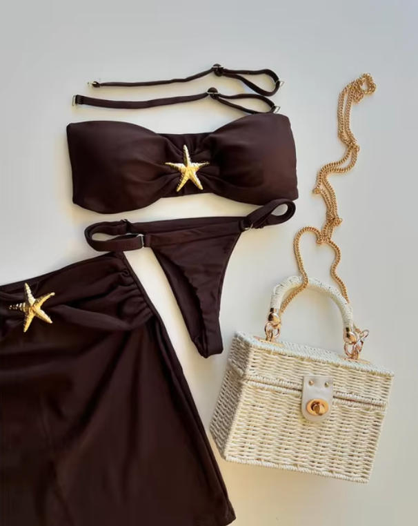 OLIVIA - THREE PIECE BIKINI SET