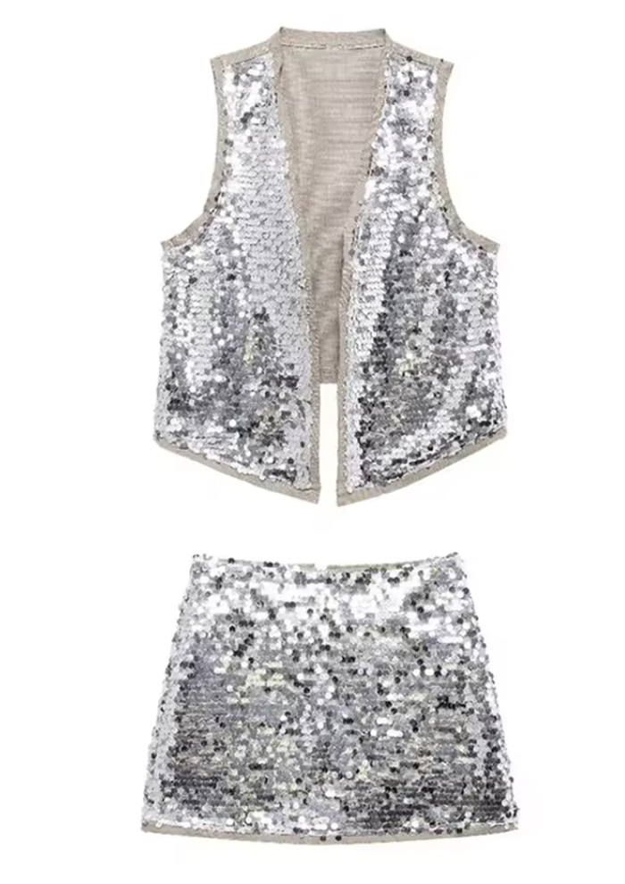 HARPER - LIGHT SEQUIN SET