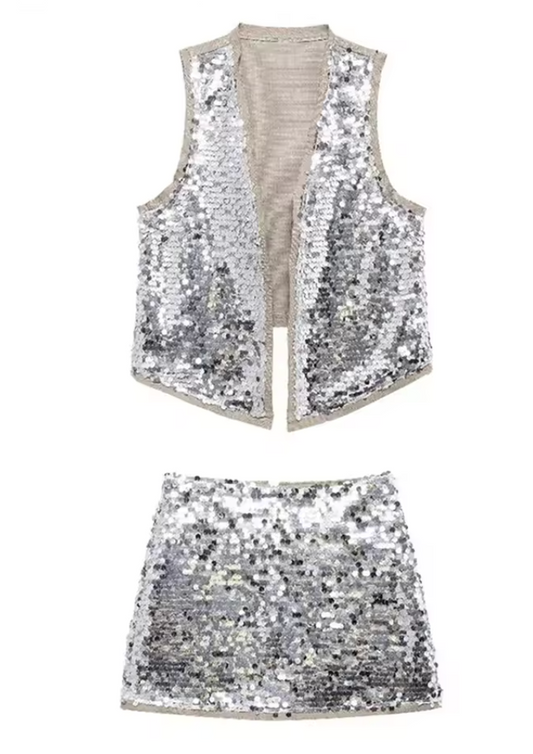 HARPER - LIGHT SEQUIN SET