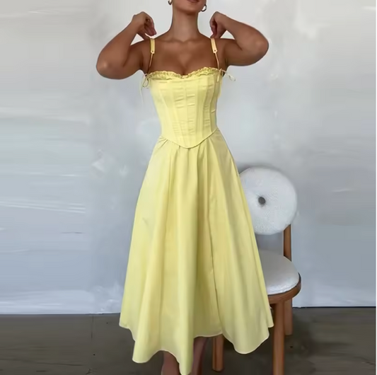 GIA - YELLOW MAXI DRESS