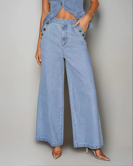AMARA - DENIM TWO PIECE SET
