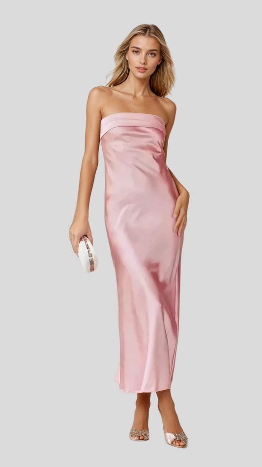 MONICA - MAXI PINK DRESS